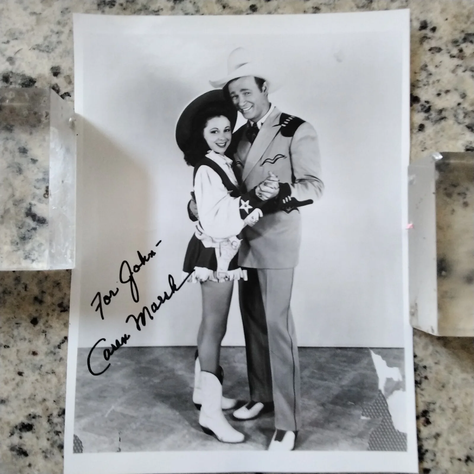 Caren Marsh SIGNED Photo Actress StandIn Judy Garland Wizard of Oz Roy Rogers, изображение 2