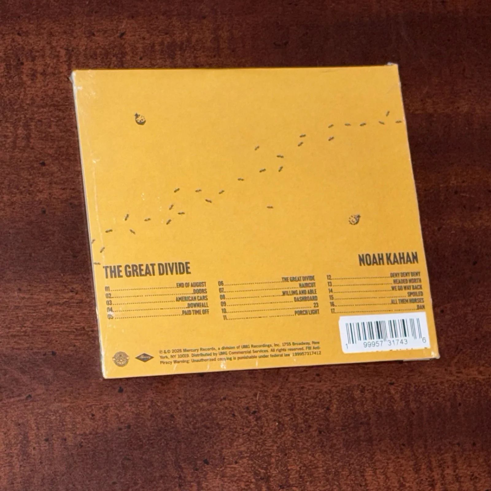 Signed Noah Kahan The Great Divide - Autographed CD - New And Sealed, image 3