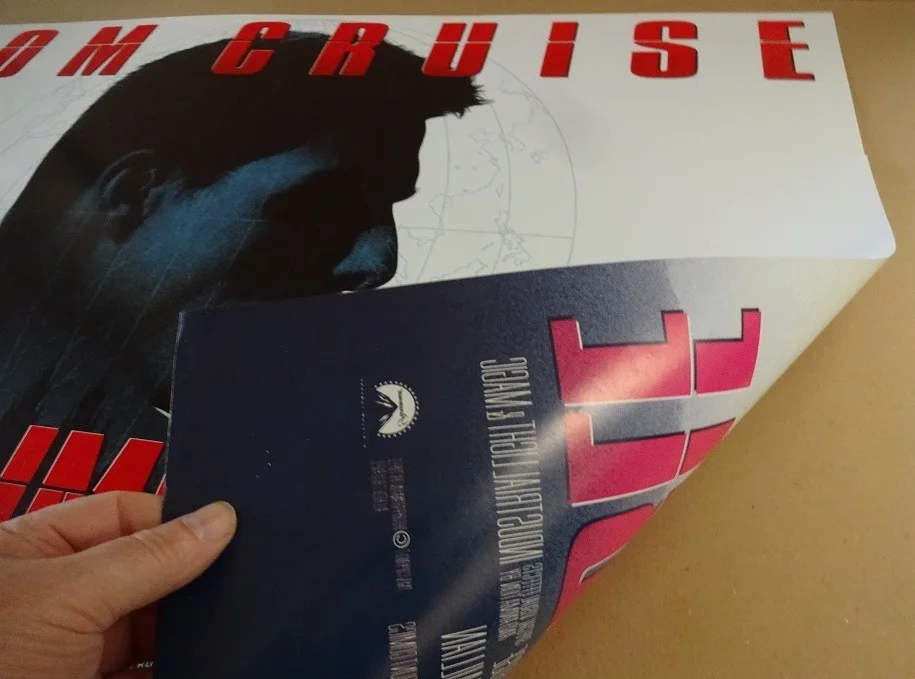 Mission Impossible Original 1996 Double Side Quad Movie Poster 40x30" Tom Cruise, image 2