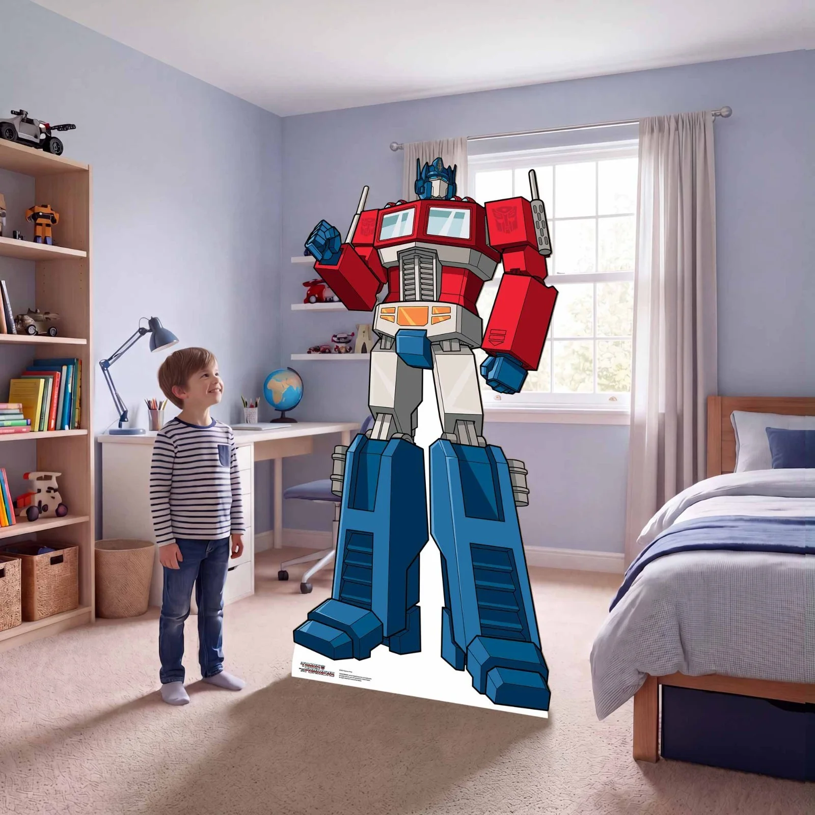 Optimus Prime Transformers Animation Style Cardboard Cutout & Free Mini Standee, изображение 3