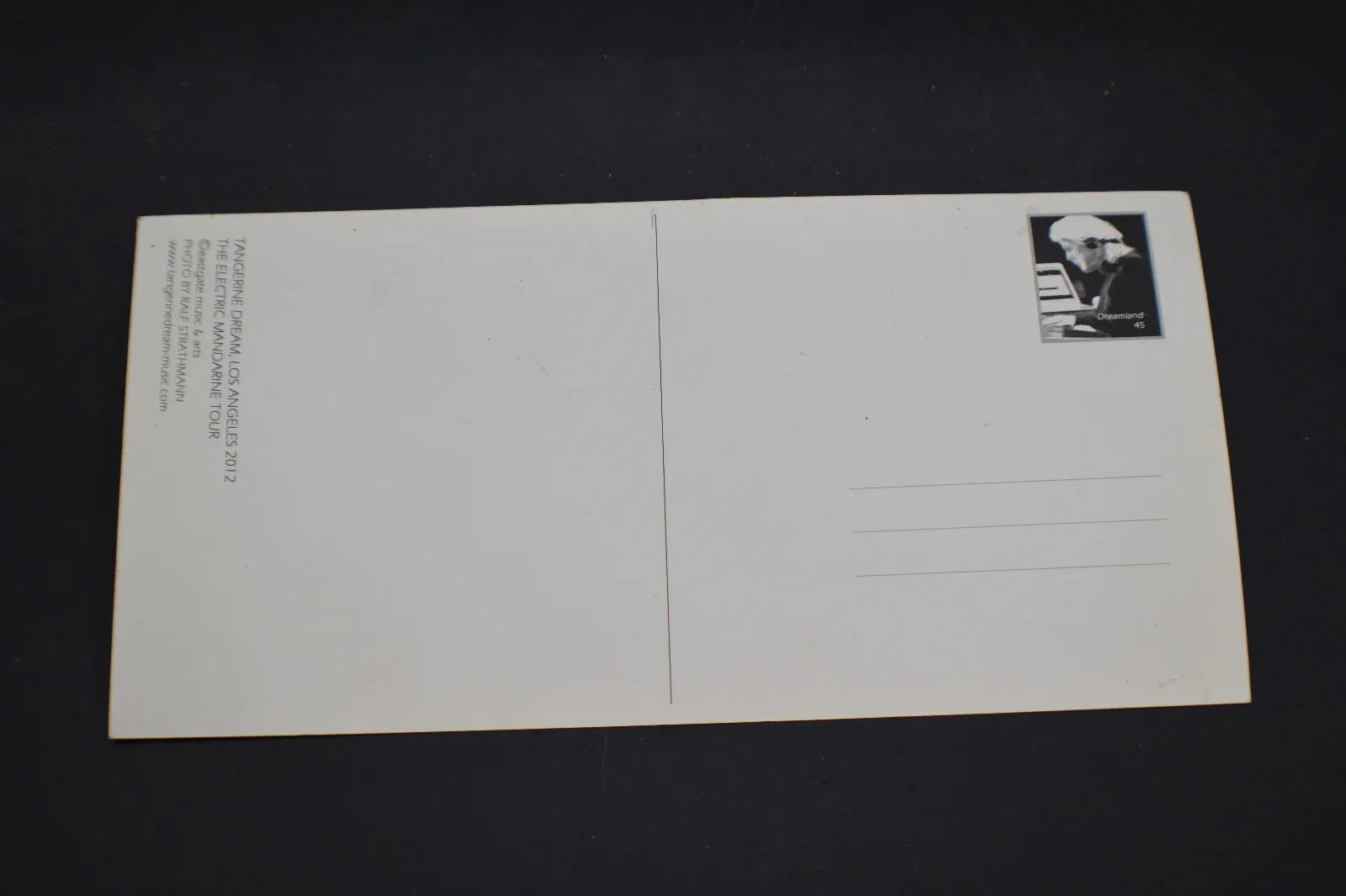 2012 *SIGNED* Edgar Froese on Tangerine Dream Postcard, image 5
