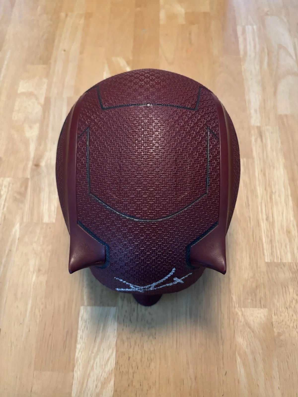 CHARLIE COX SIGNED DAREDEVIL BORN AGAIN MASK MARVEL LEGENDS AUTO JSA COA, image 2