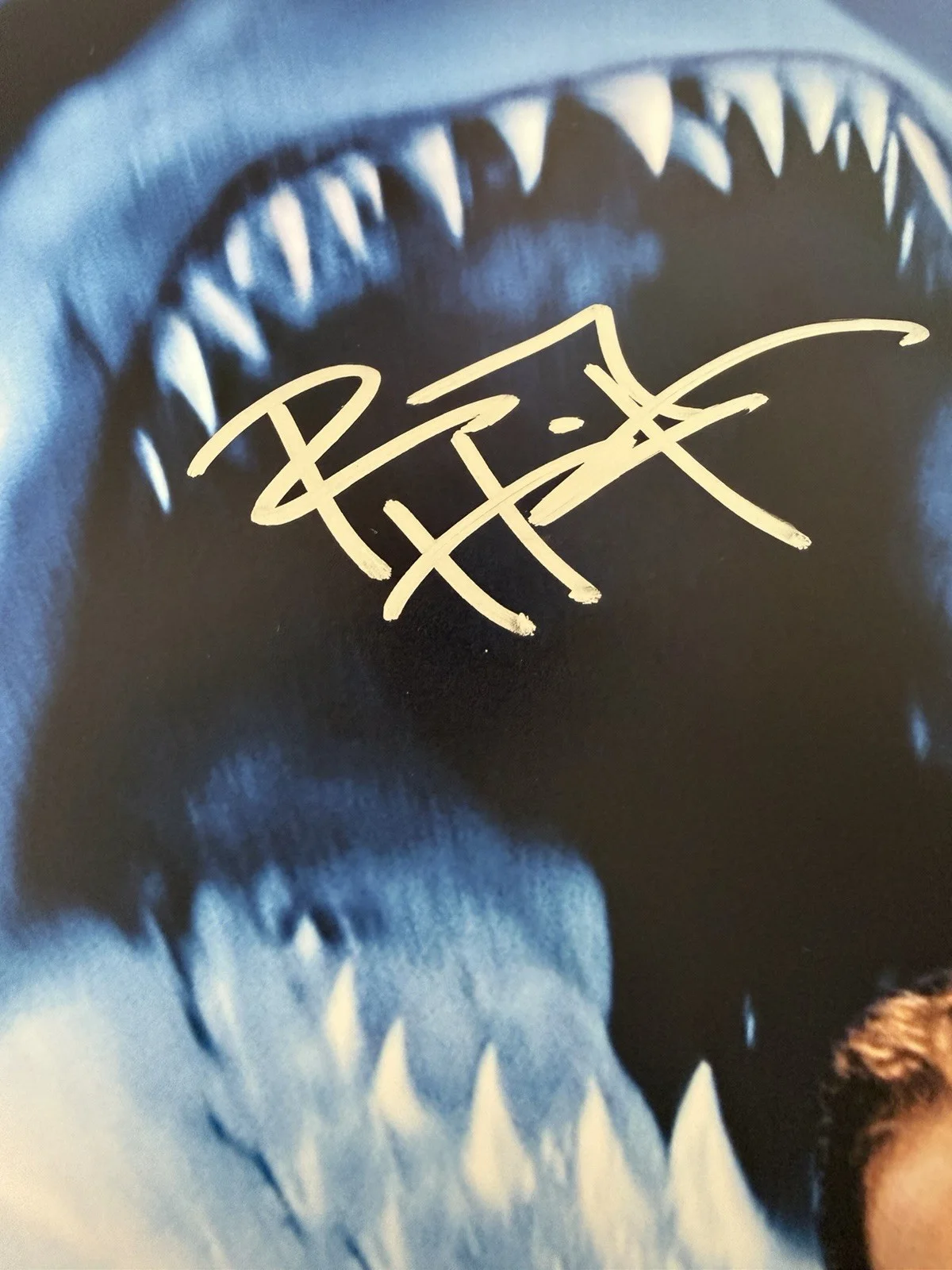 RENNY HARLIN SIGNED *DEEP BLUE SEA* 12X18 MOVIE POSTER “DIRECTOR” JSA COA, изображение 3