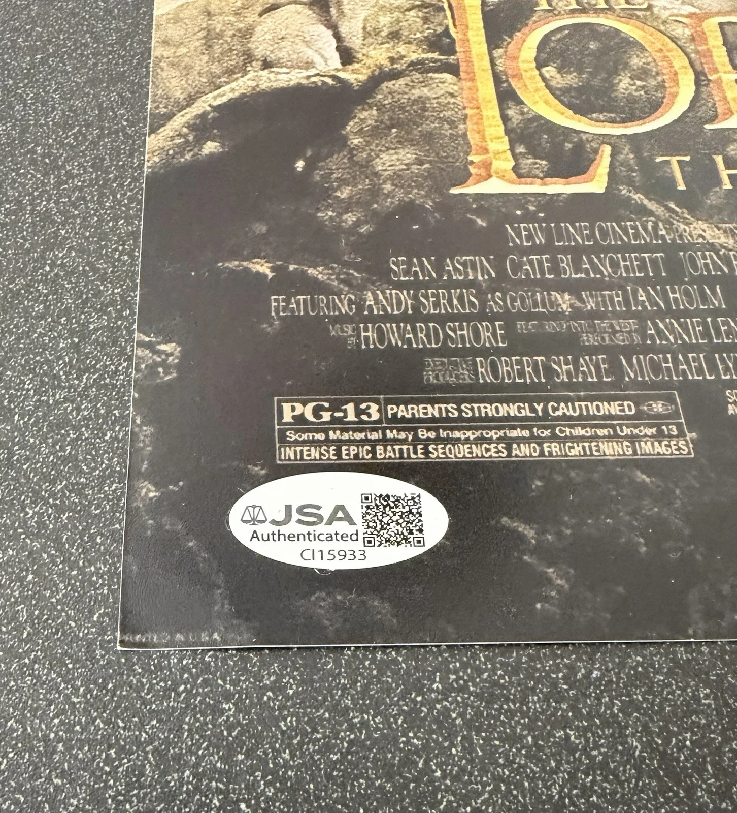 ELIJAH WOOD +3 SIGNED LOTR: THE RETURN OF THE KING SIGNED 12X18 POSTER JSA COA, изображение 3