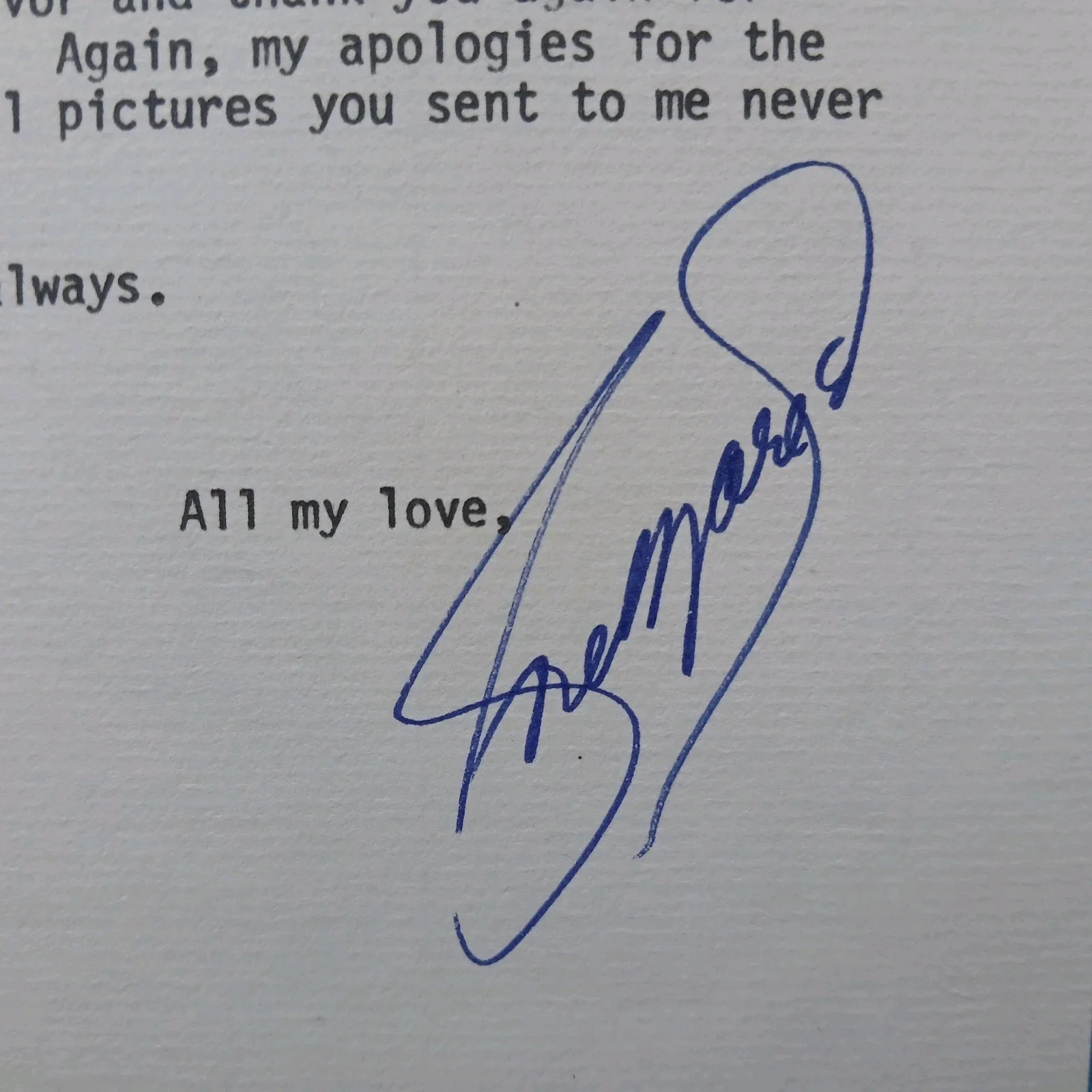 rose marie — rose marie signed letter her note paper dick van dyke actress, image 3