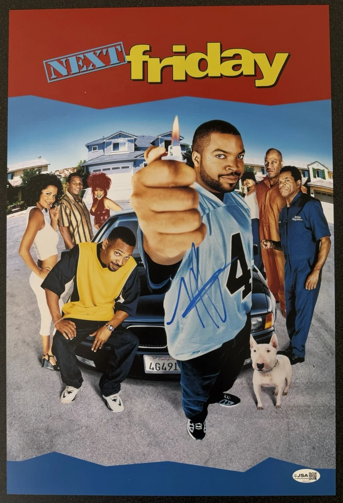 MIKE EPPS SIGNED *NEXT FRIDAY* 12X18 MOVIE POSTER “DAY-DAY” COMEDY JSA COA, image 2