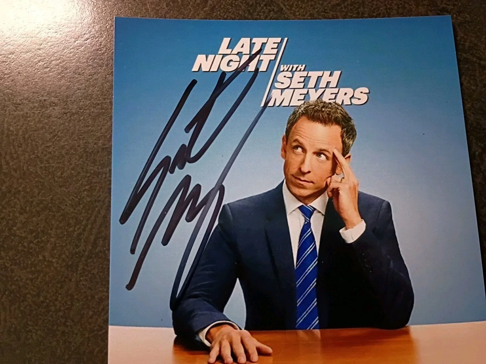 HANK WILLIAMS Jr — SETH MEYERS Authentic Hand Signed Autograph 4X6 PHOTO - THE LATE SHOW, изображение 2