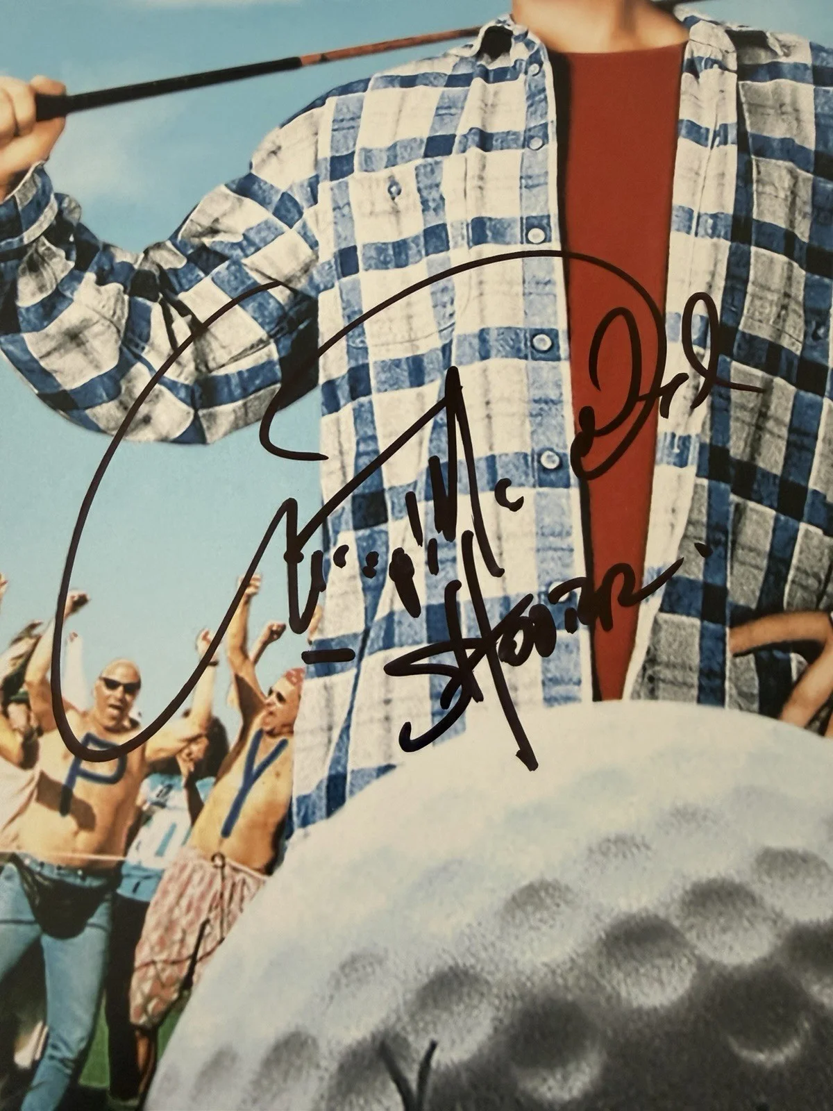 CHRISTOPHER MCDONALD SIGNED HAPPY GILMORE 12X18 MOVIE POSTER +SHOOTER CN JSA COA, изображение 3