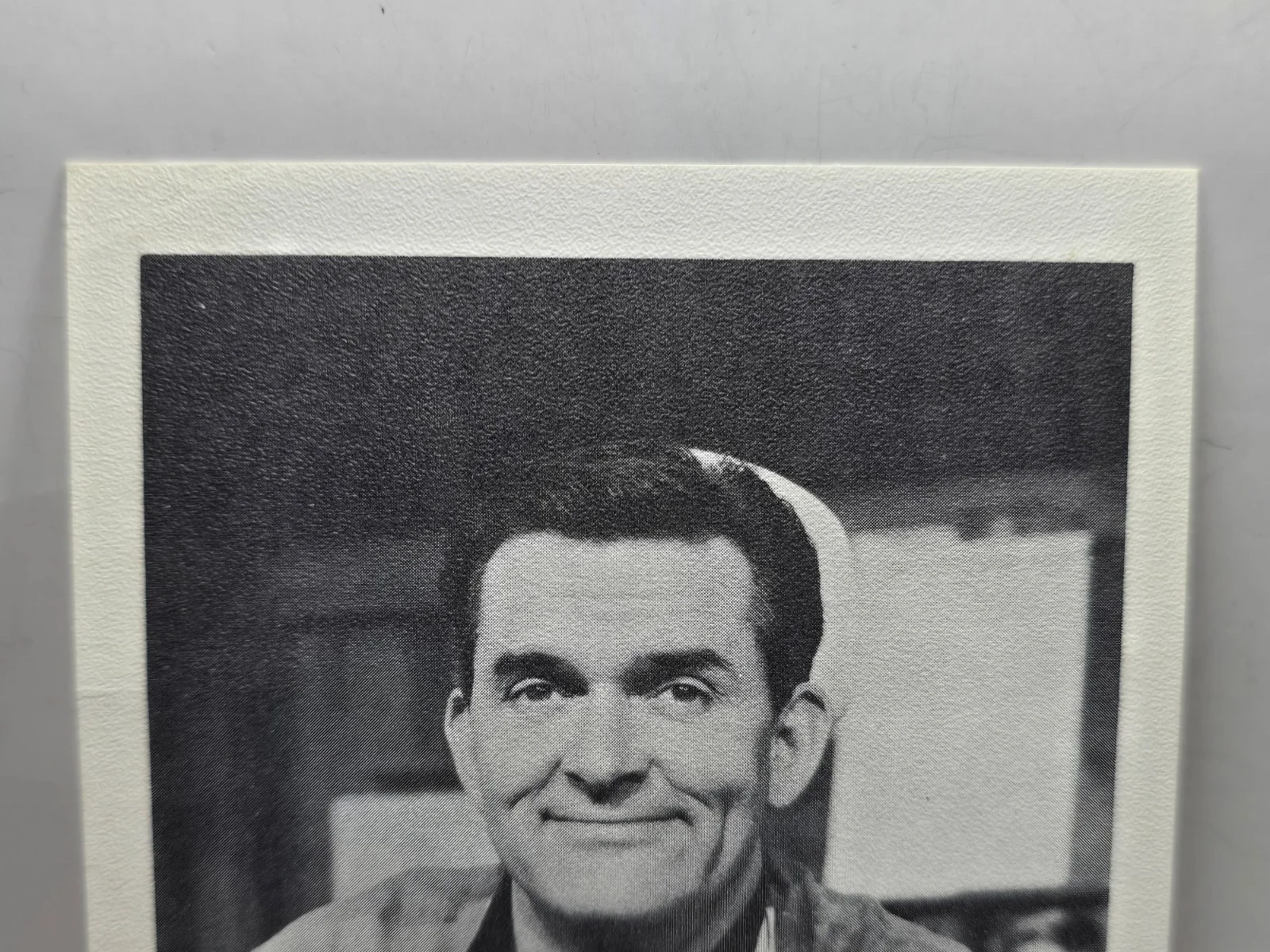 Vintage TOM HATTEN Autographed Photo 5x4 KTLA Popeye Show Host Los Angeles TV, изображение 2