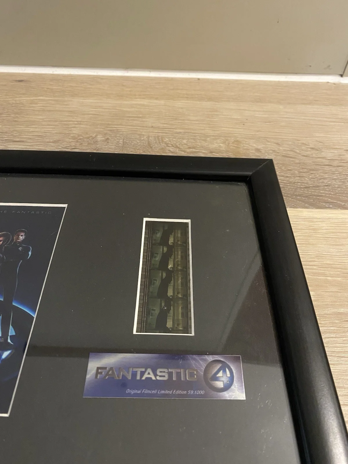 Fantastic Four Framed Photo with Film cell. Certificate. COA, image 2