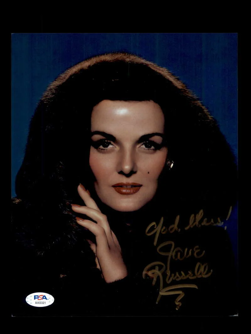 Jane Russell — Jane Russell PSA DNA Coa Signed 8x10 Photo Autograph