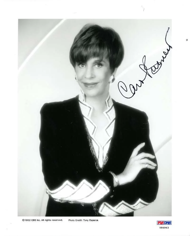 Carol Burnett — Carol Burnett PSA DNA Signed 8x10 Photo Autograph