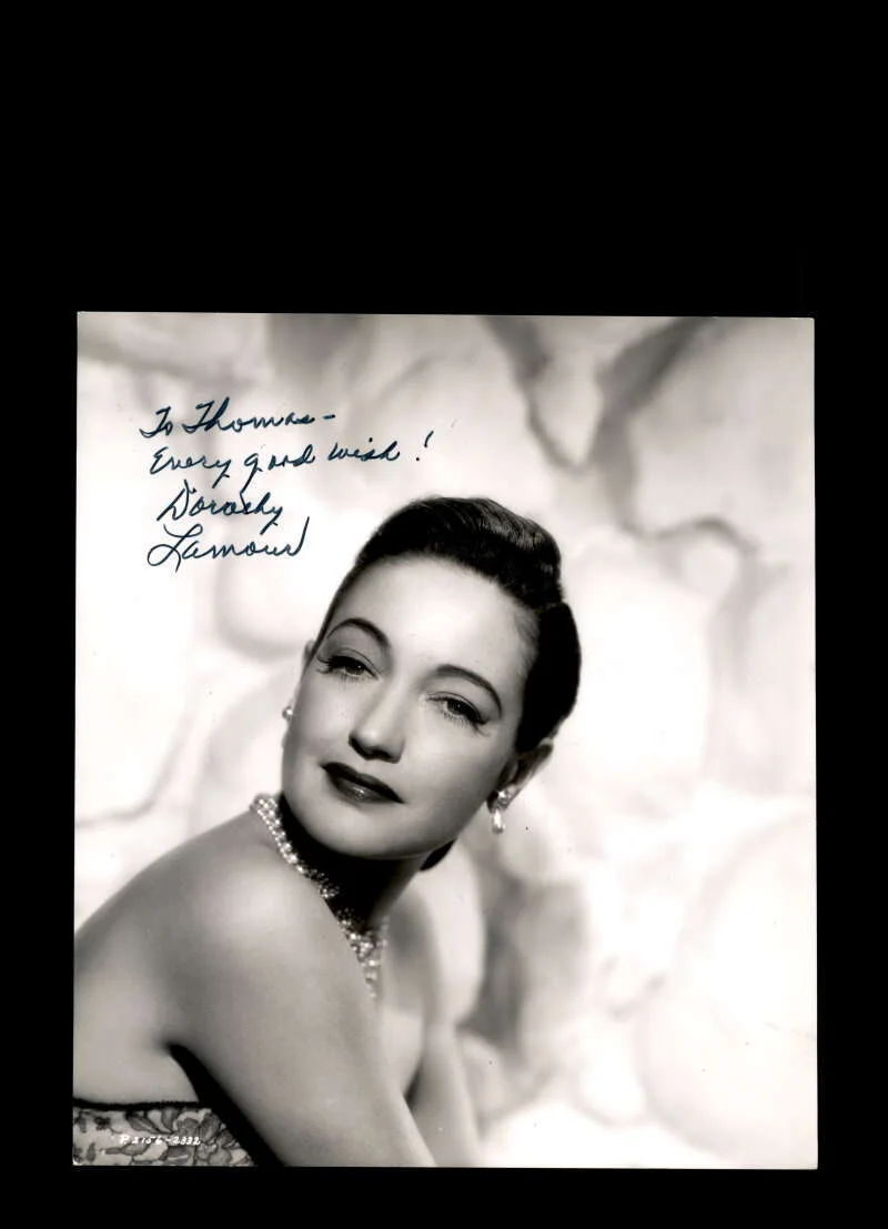 Dorothy LaMour — Dorothy LaMour JSA Loa Signed 7x8 Photo Autograph