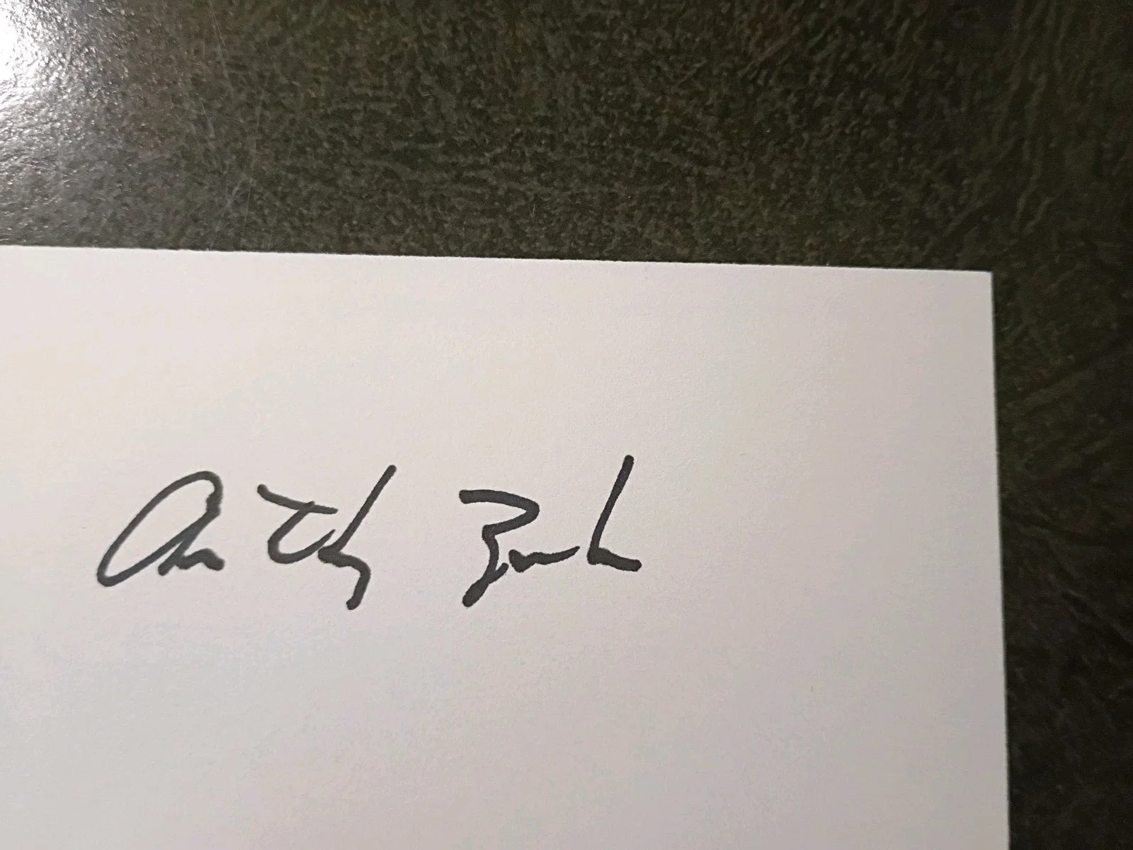 ANTHONY ZERBE — ANTHONY ZERBE As MATTHIAS Hand Signed Autograph 3X5 CARD - ACTOR- THE OMEGA MAN, изображение 2