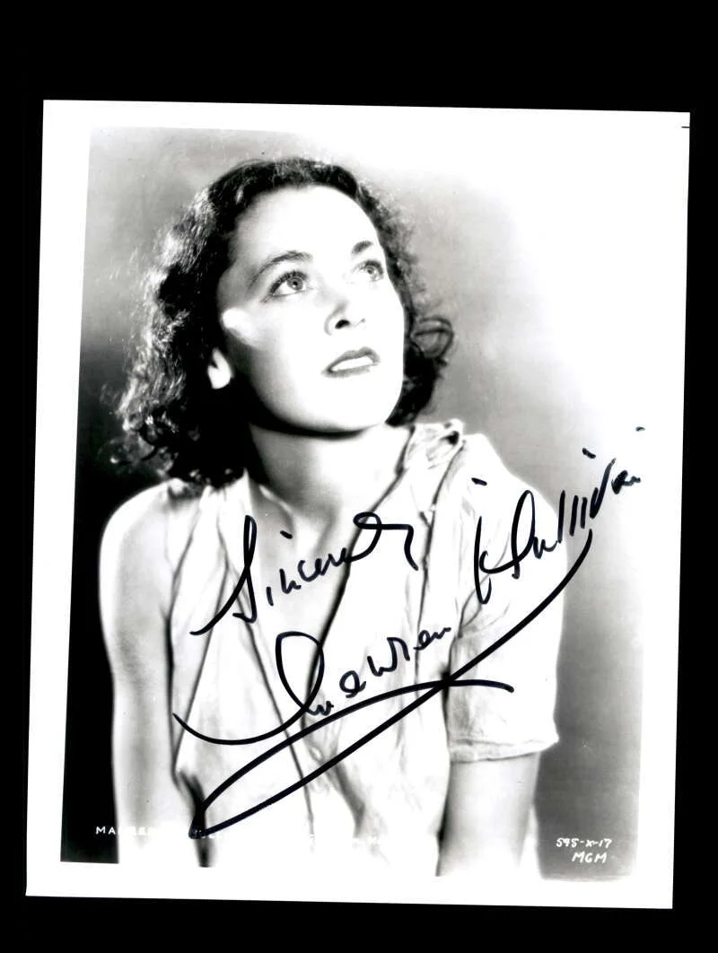 Maureen O`Sullivan — Maureen O`Sullivan PSA DNA Coa Signed 8x10 Photo Jane Tarzan Autograph