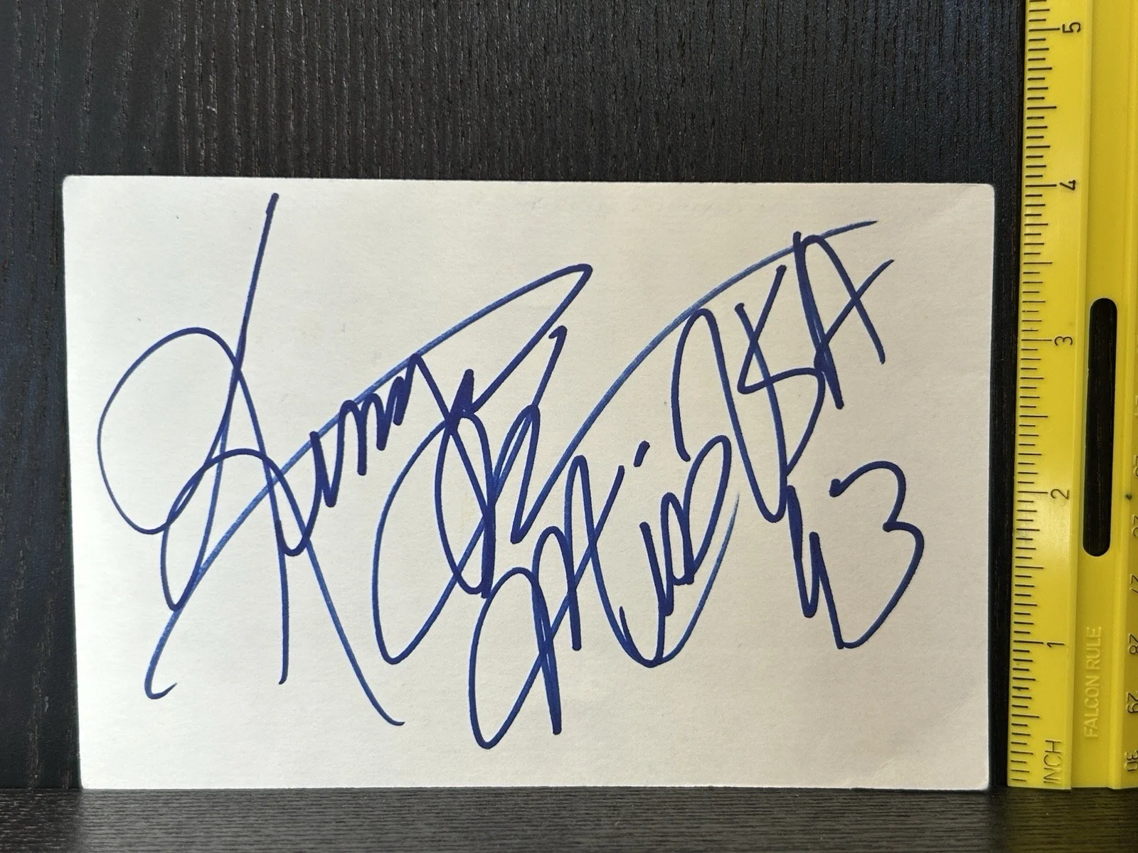 Kenya Moore — KENYA MOORE HAND SIGNED CARD Original Autograph MISS USA 1993 Actress Producer, изображение 2
