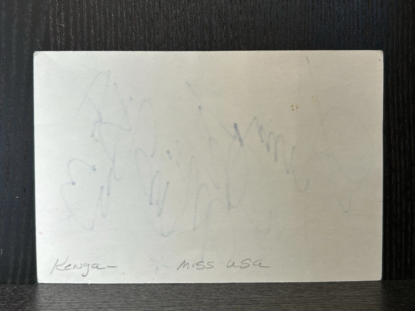 Kenya Moore — KENYA MOORE HAND SIGNED CARD Original Autograph MISS USA 1993 Actress Producer, изображение 3