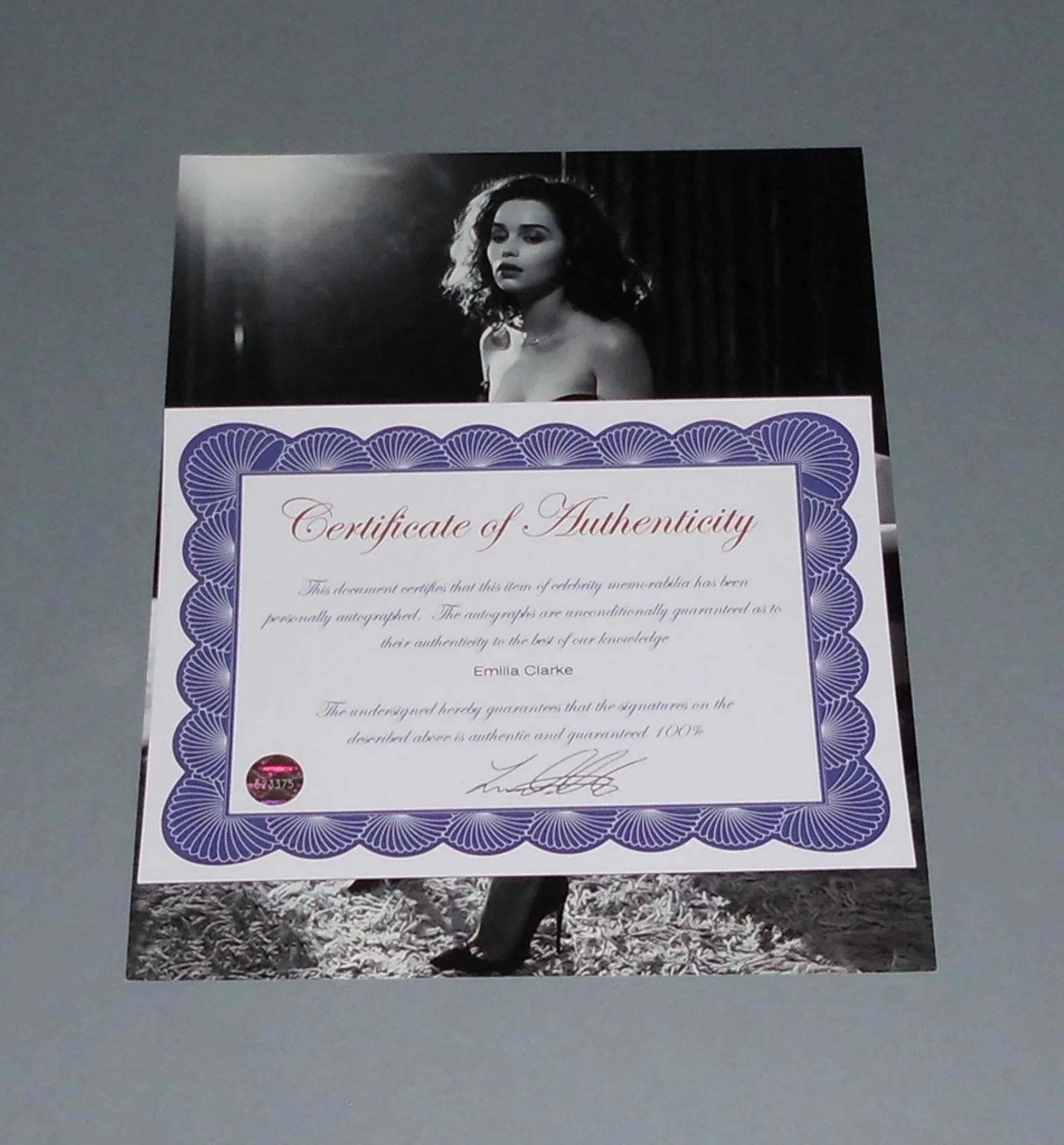 Emilia Clarke — Emilia Clarke Autographed Signed 8x10 "Game of Thrones (HBO)" Photo with COA, image 2