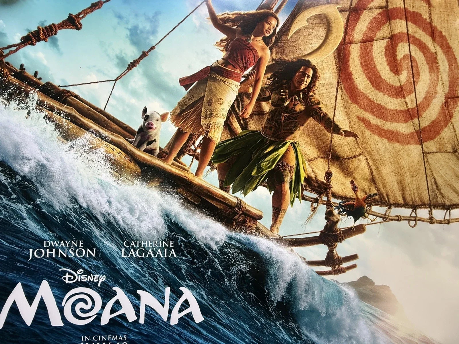 MOANA 2026 Original UK Quad Cinema Poster Live Action The Rock Mint DS High Def, изображение 2