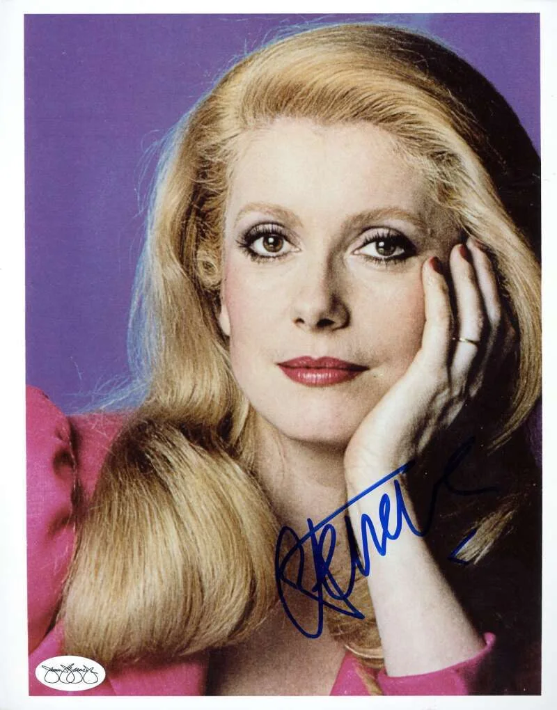 Catherine Deneuve — Catherine Deneuve JSA Cert Sticker Signed 8x10 Photo Autograph