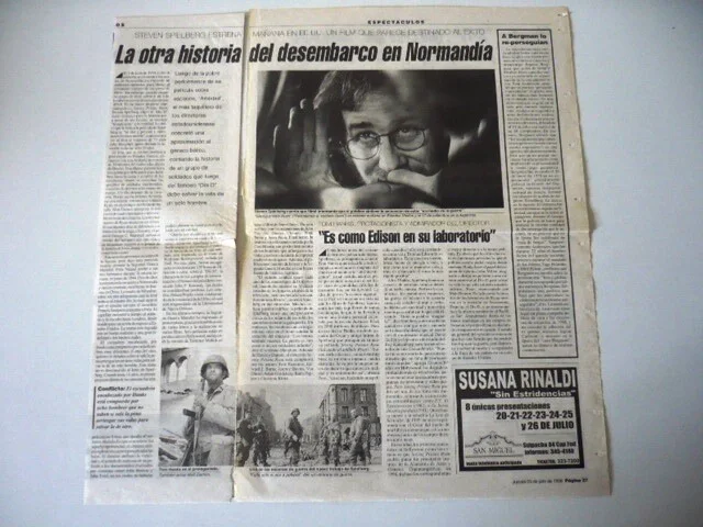 Tom Hanks - Lot of 45 Original Magazine Clippings Cuttings Argentina, изображение 3
