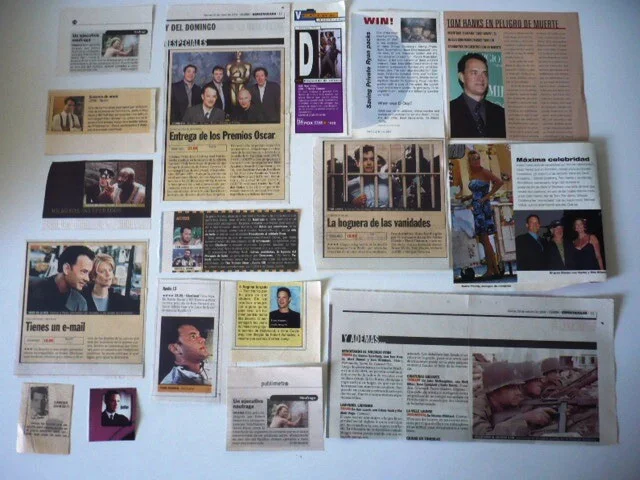 Tom Hanks - Lot of 45 Original Magazine Clippings Cuttings Argentina, изображение 4