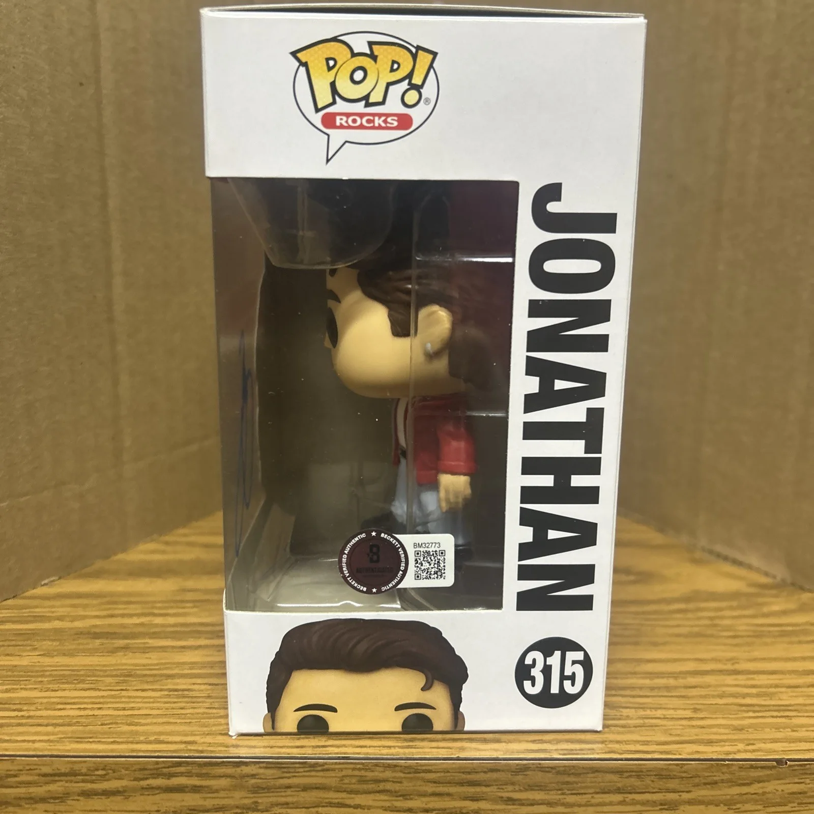 JONATHAN KNIGHT NEW KIDS NKOTB 315 SIGNED AUTOGRAPHED FUNKO POP-BAS COA BECKETT, image 2