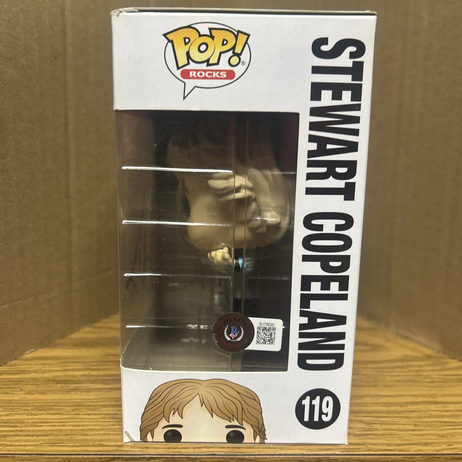 Stewart Copeland The Police #119 Funko Pop Autograph Beckett COA (Box Damage), изображение 3