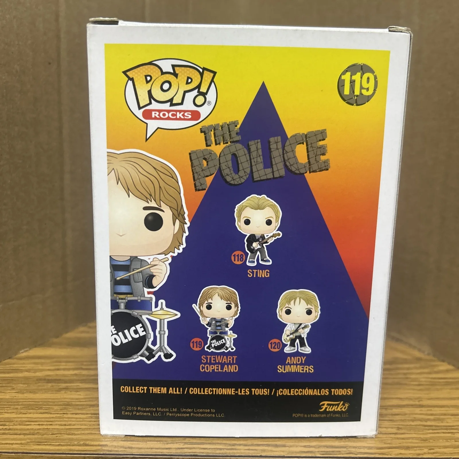 Stewart Copeland The Police #119 Funko Pop Autograph Beckett COA (Box Damage), изображение 4