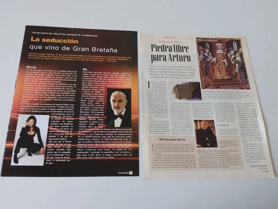 Sean Connery James Bond 007 - Lot of 32 Magazine Clippings Cuttings Argentina, изображение 4