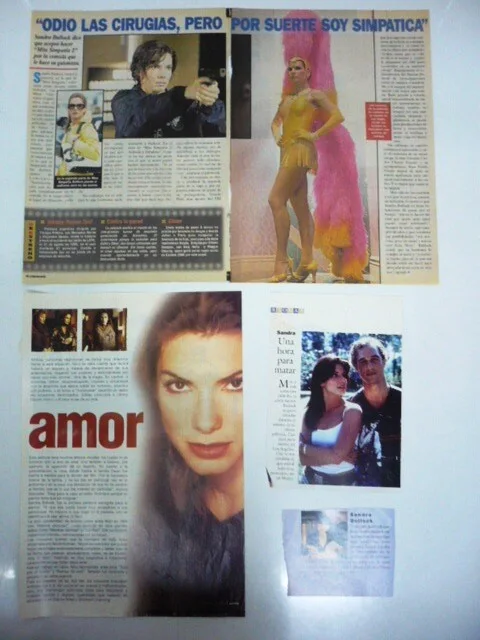 Sandra Bullock - Lot of 25 Original Magazine Clippings Cuttings Argentina, изображение 4