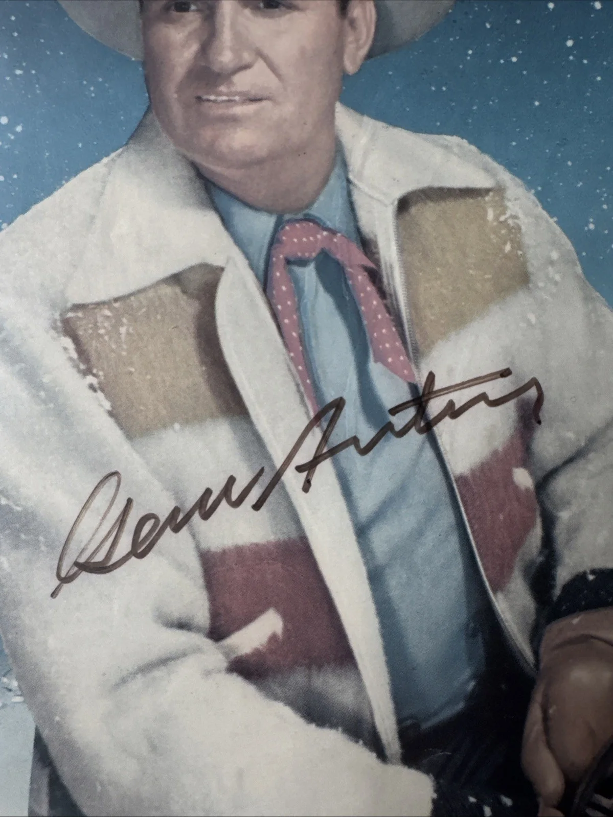Gene Autry Autograph 8 X 10 Picture Matte Picture Rare Picture, изображение 2