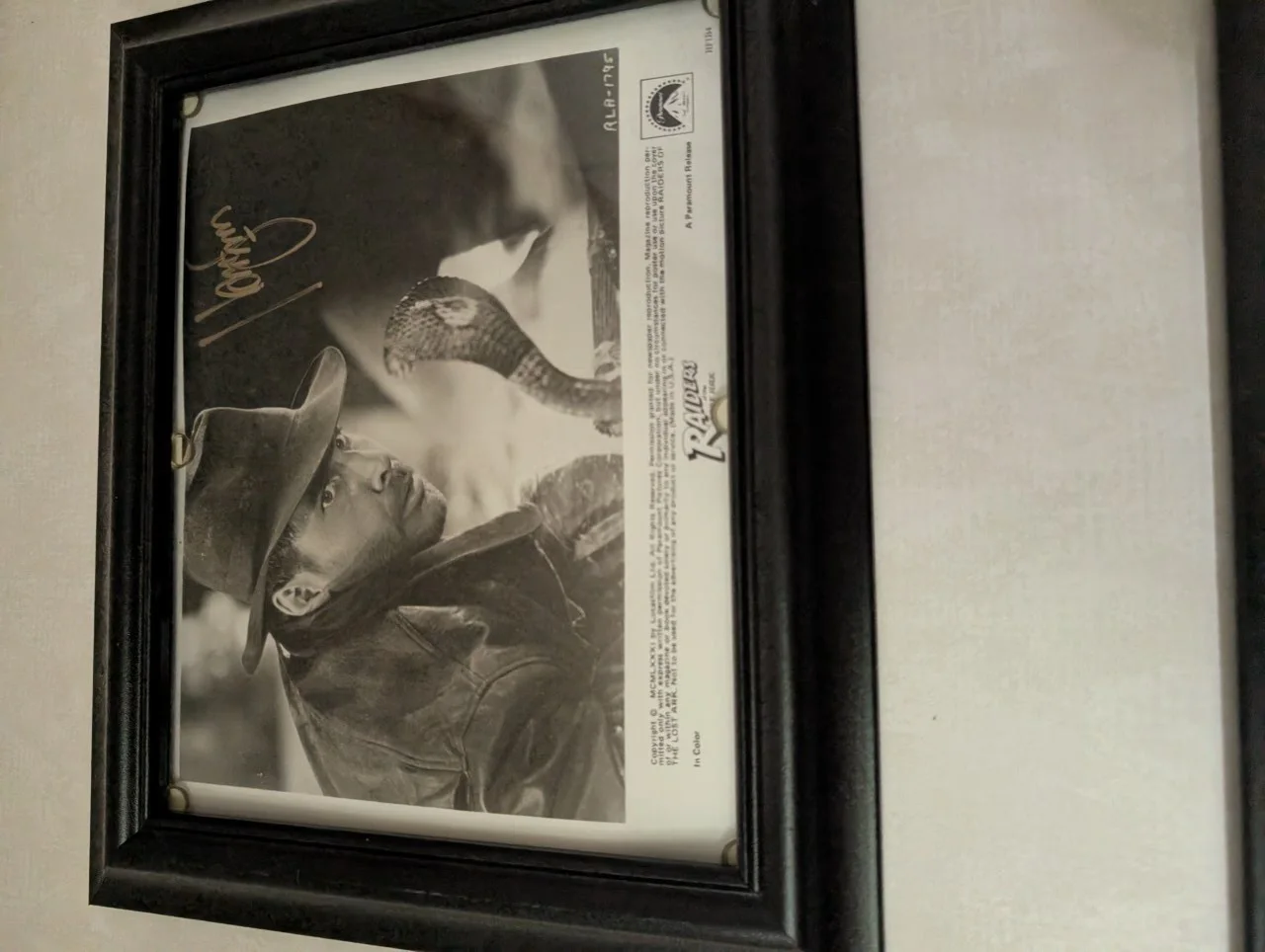 Raiders of the Lost Ark Signed Photograph with COA Framed Autographed Photo, изображение 2