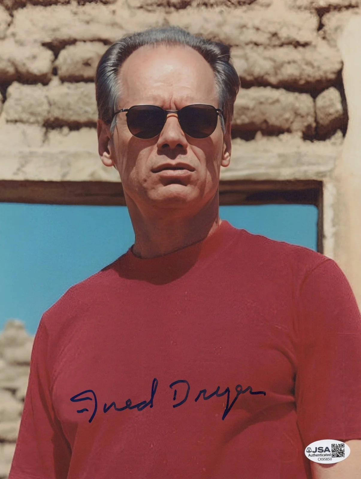 Fred Dryer — FRED DRYER Hand Signed HUNTER 8x10 Photo RICK Authentic Autograph JSA COA CERT