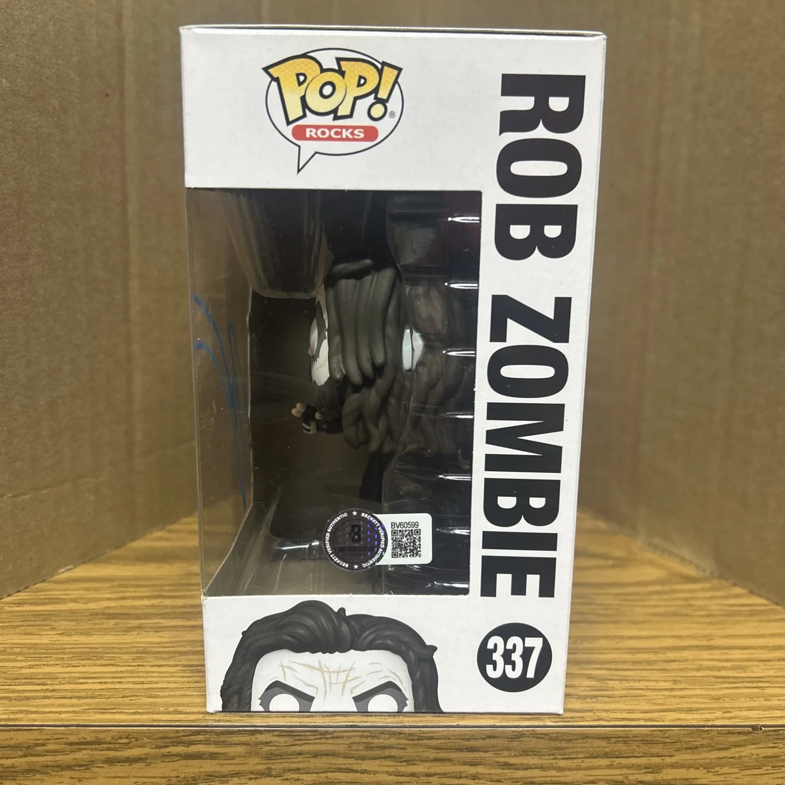 Rob Zombie Signed Autograph White Zombie Funko Pop 337 Beckett BAS, image 2