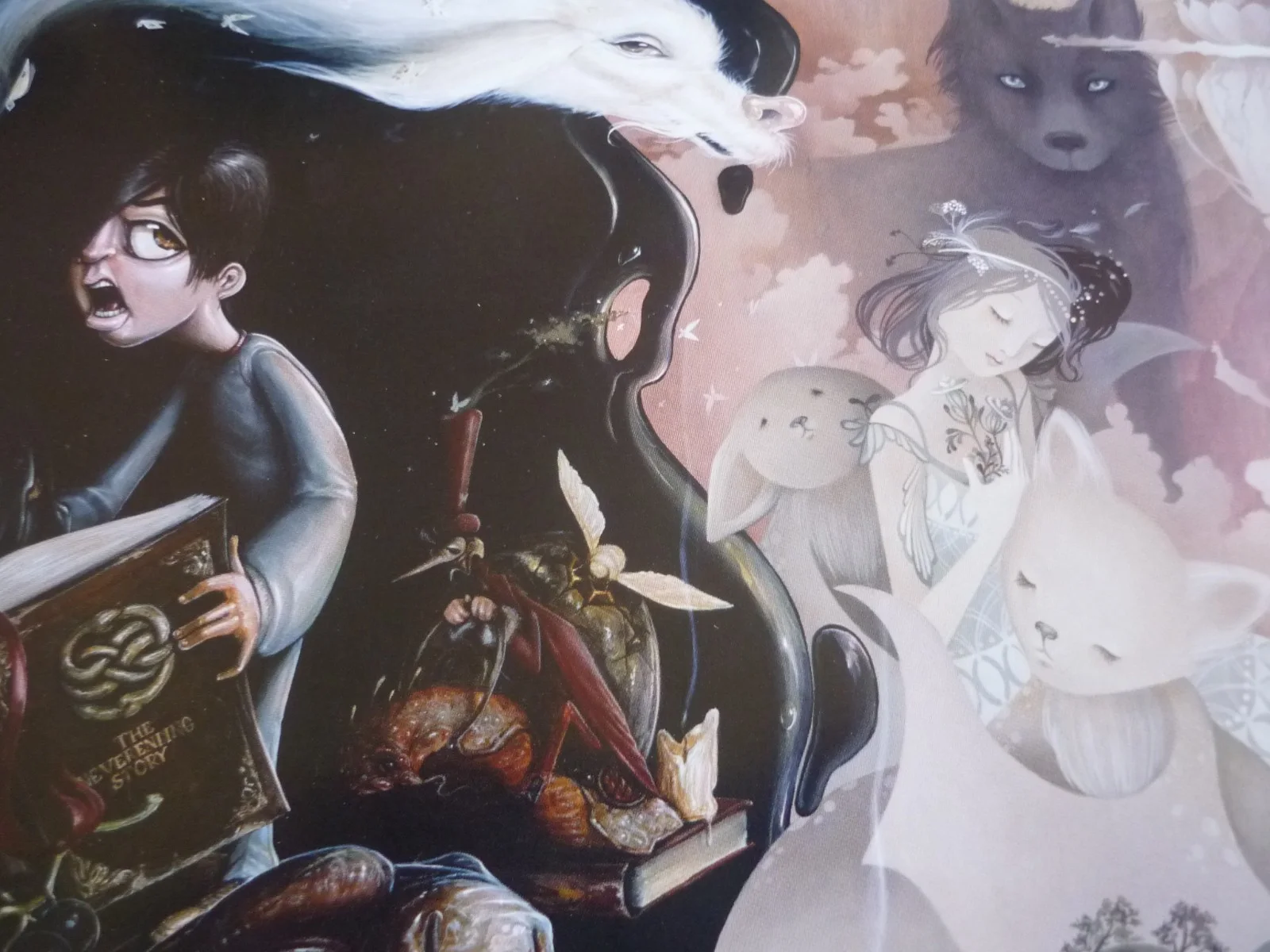 Framed mounted a4 Poster Film neverending story bastian give me a name Moonchild, изображение 2