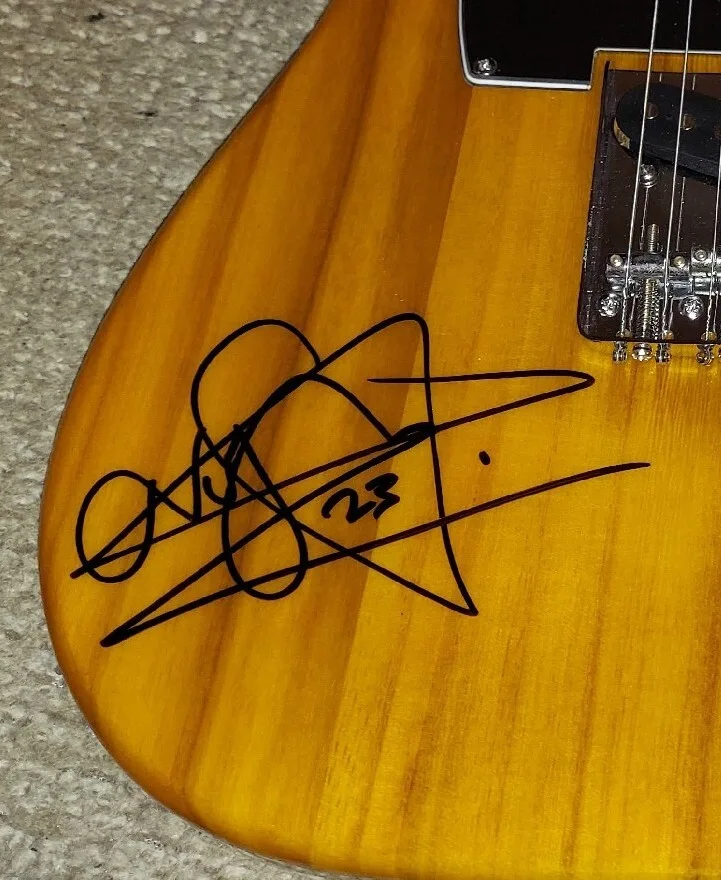 HIM VILLE VALO VV H.I.M. Signed TELECASTER GUITAR COA JSA CERTIFIED #YY61062, изображение 3