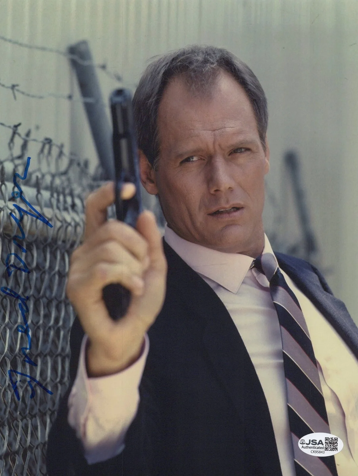 Fred Dryer — FRED DRYER Hand Signed HUNTER 8x10 Photo RICK Authentic Autograph JSA COA CERT