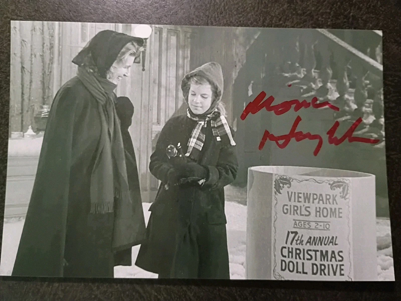 JUDI SHERVEN As NURSE — MONA HOUGHTON As LITTLE GIRL Hand Signed Autograph 4X6 Photo - TWILIGHT ZONE