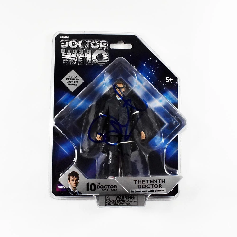 David Tennant — David Tennant Doctor Who 10th Doctor Signed Action Figure Certified PSA/DNA COA