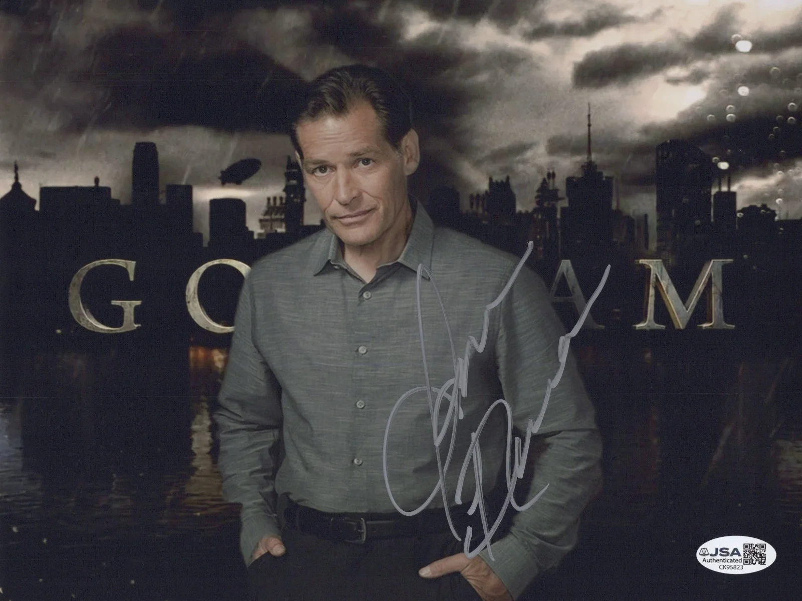 JAMES REMAR — JAMES REMAR Signed GOTHAM 8x10 Photo FRANK GORDON Autograph JSA COA CERT