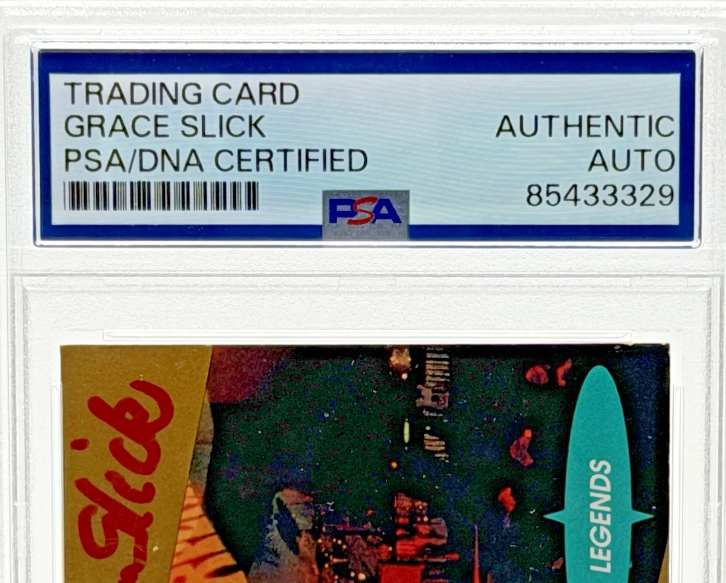 Grace Slick Signed 1991 Pro Set SuperStars Musicards Jefferson Airplane PSA/DNA, image 3