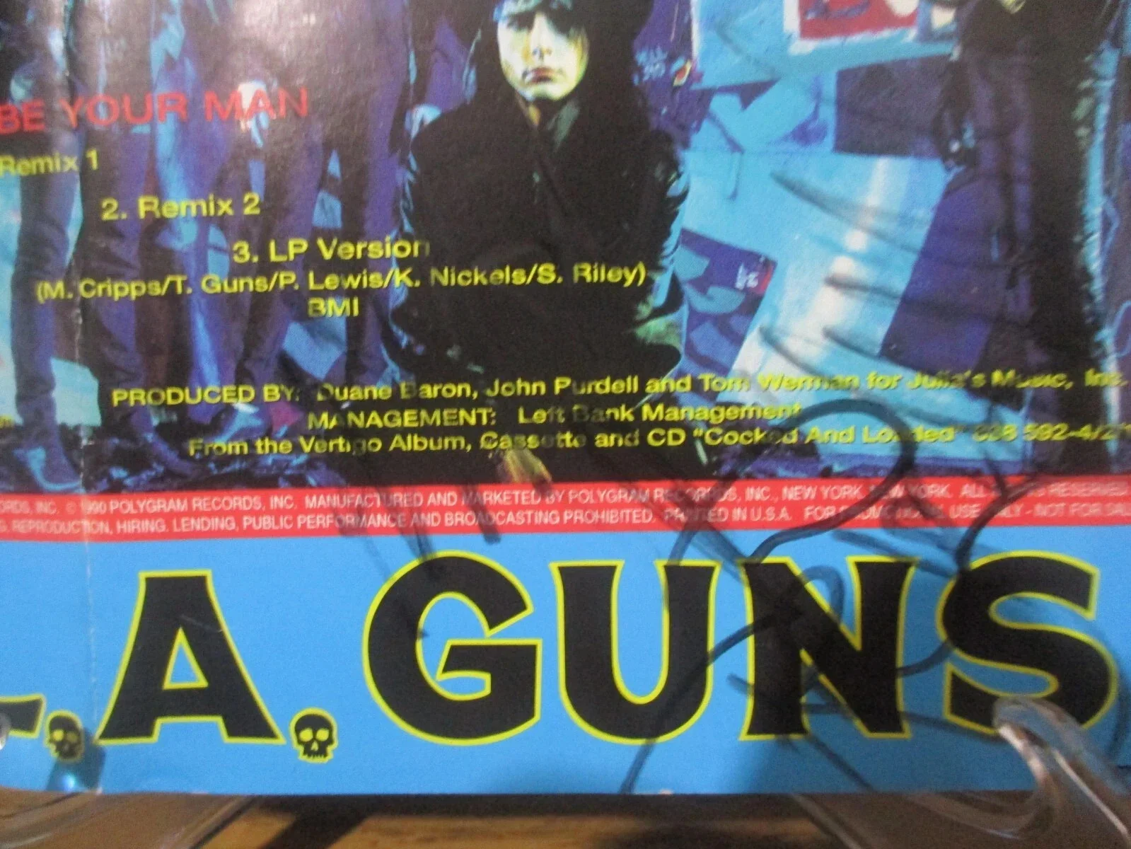 LA GUNS authentic signed/autographed promo cd TRACII GUNS PHIL LEWIS + 2, image 2