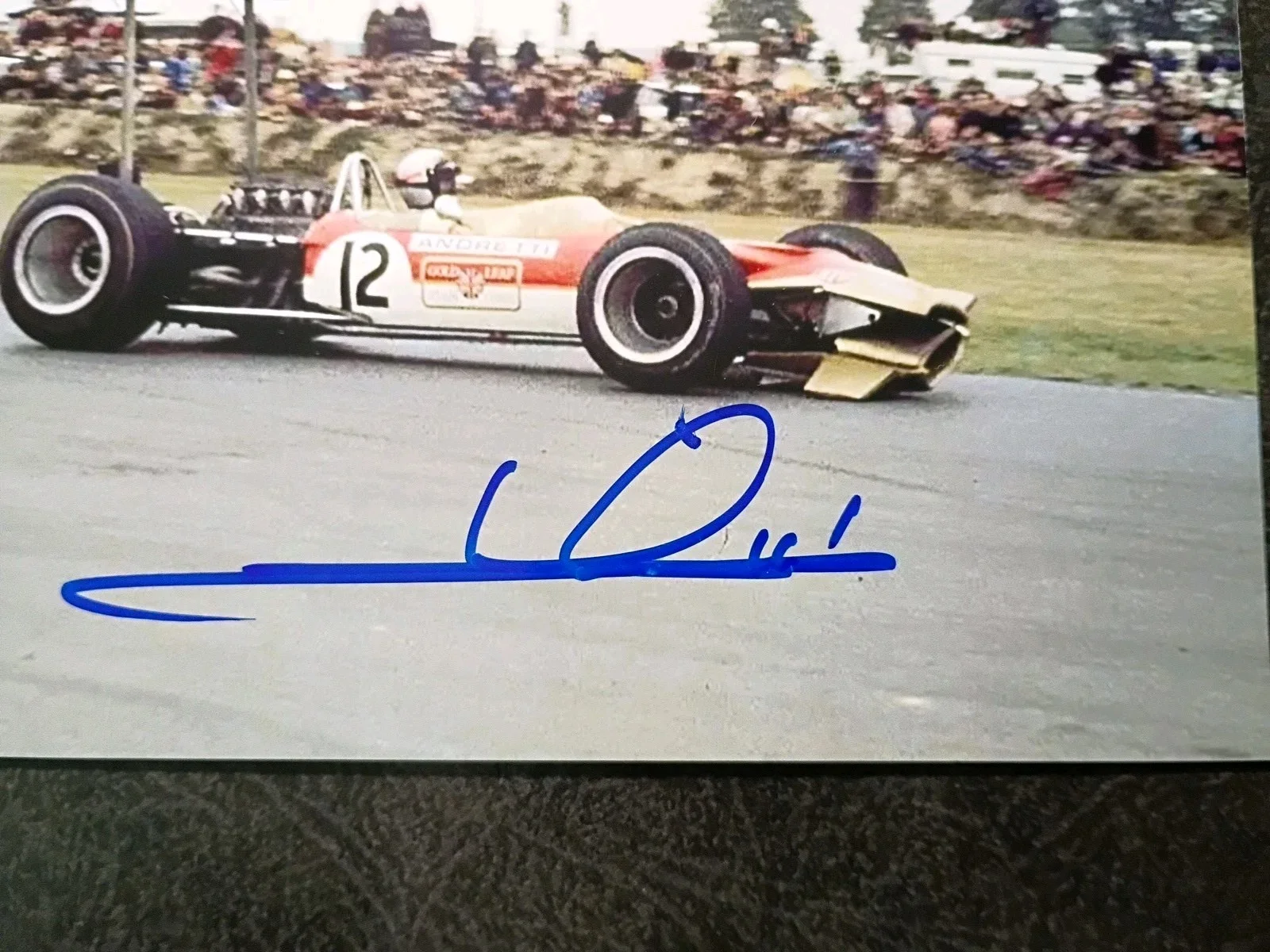 MARIO ANDRETTI Hand Signed Autograph 4X6 Photo -- INDY RACE CAR LEGEND DRIVER, image 2