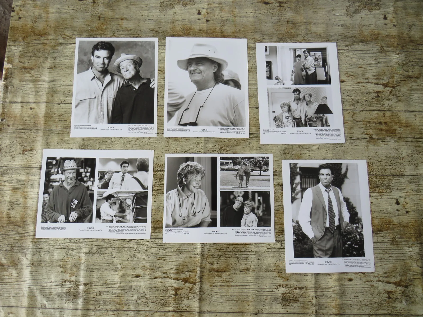 FOLKS ! ORIGINAL 1992 CINEMA MOVIE PRESS KIT Tom Selleck 6 PHOTOS / PROD INFO, изображение 4