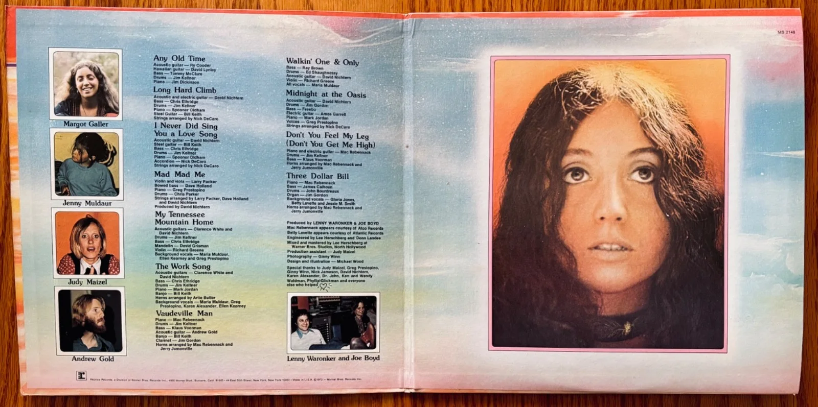 MARIA MULDAUR Signed Self Titled Promo/DJ Album~Near Mint! Midnight At The Oasis, изображение 3