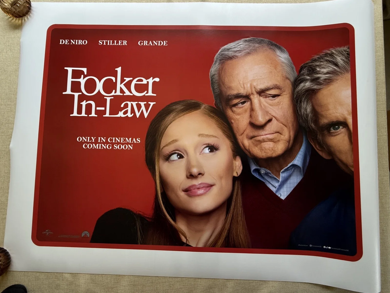 Original Focker-in-Laws Cinema Quad Movie Poster Teaser 2026 UK Mint, изображение 5