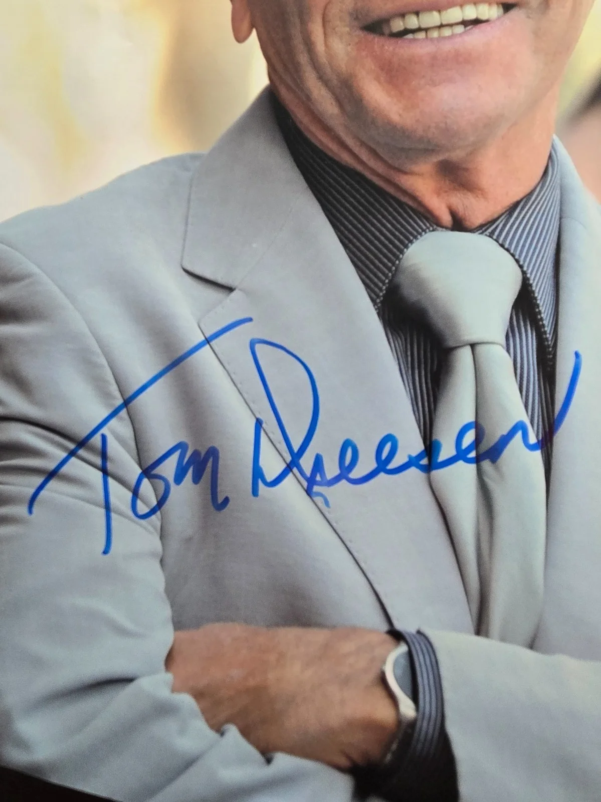 Tom Dreesen — Tom Dreesen Comedian / Actor Signed 11x14 Photo Beckett Cert. (Read Condition), изображение 2