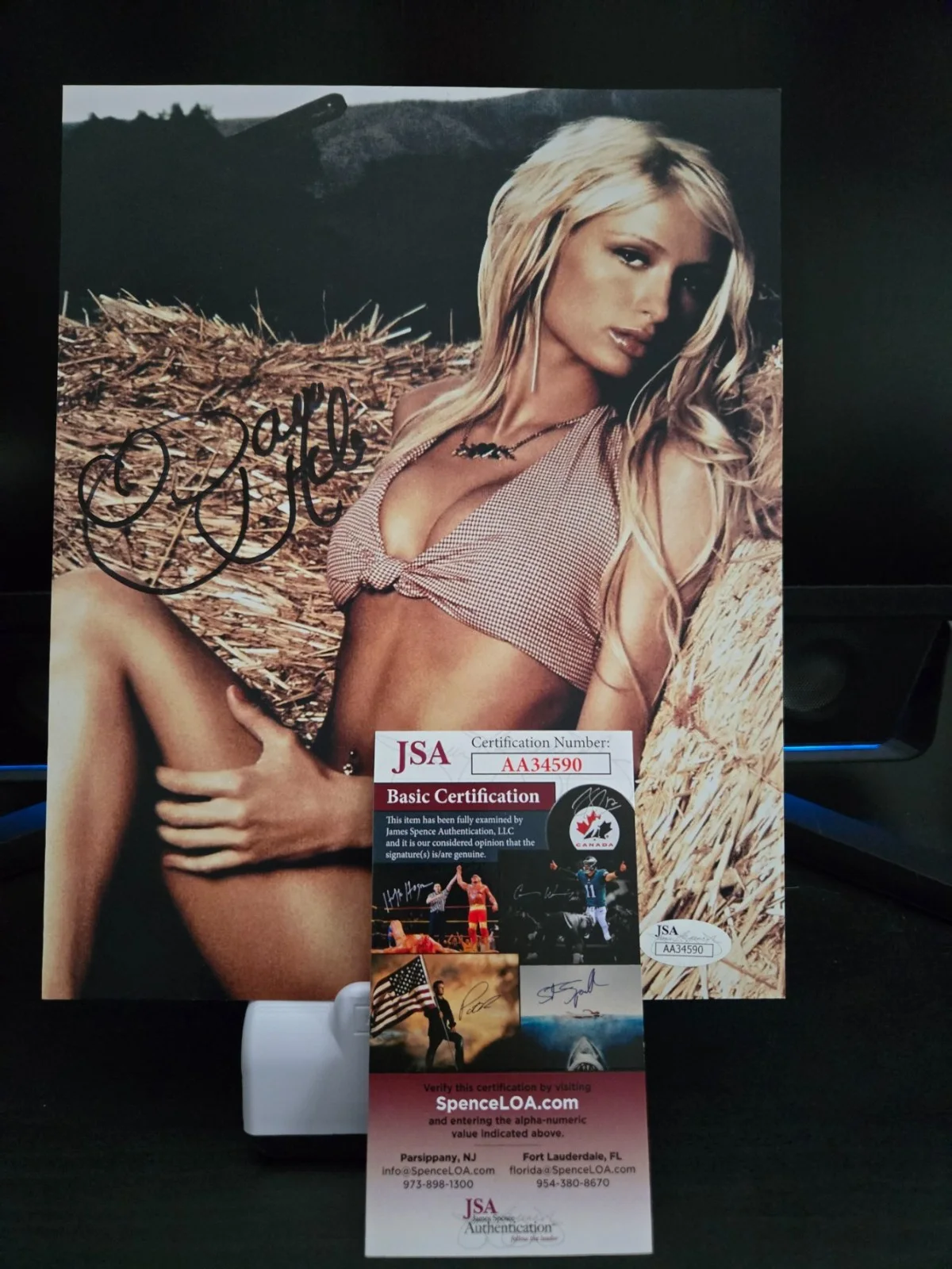 Paris Hilton — Paris Hilton Actress & Businesswoman Signed 8x10 Photo JSA Cert., изображение 3