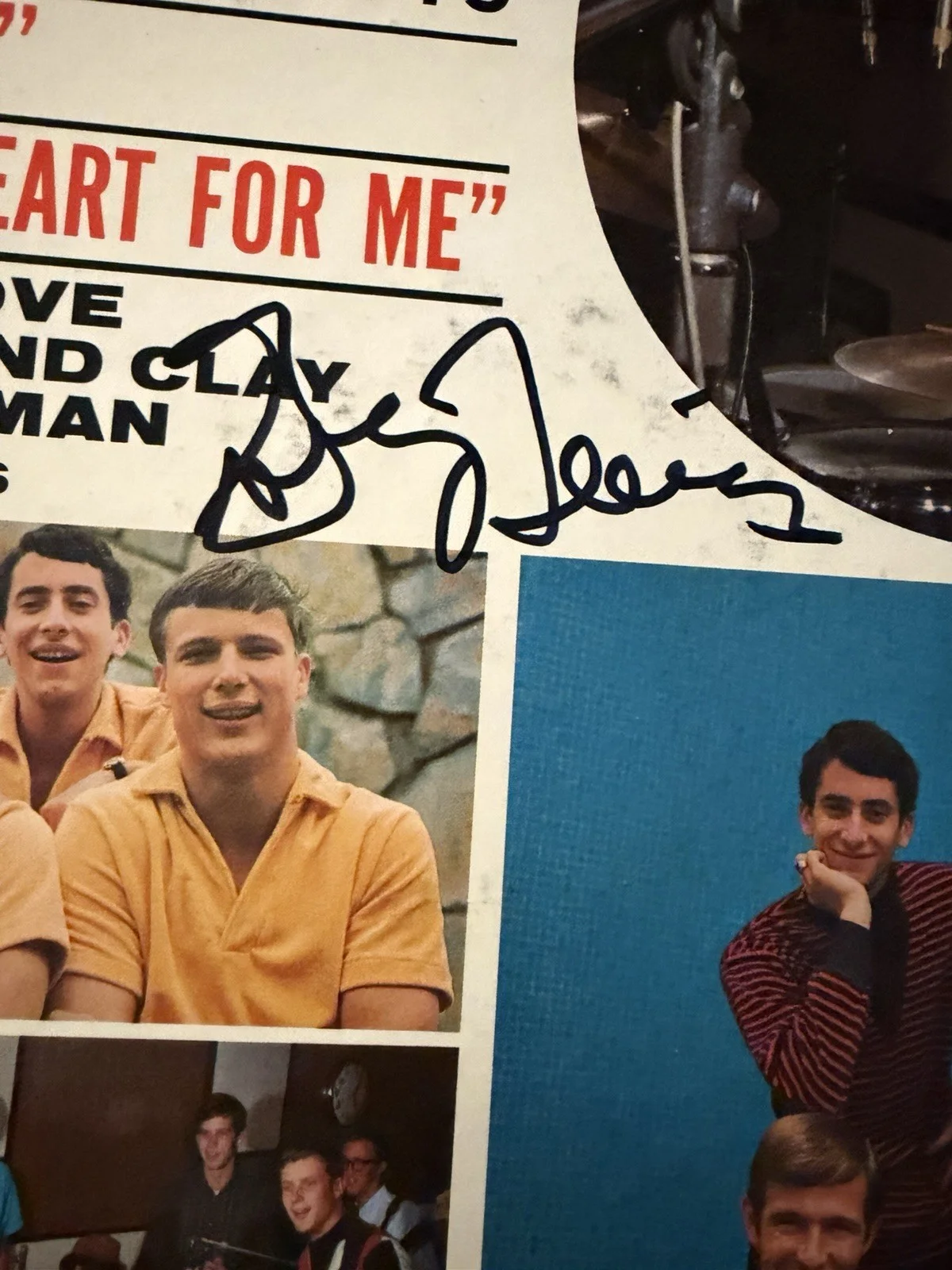 A Session With Gary Lewis & The Playboys LP signed by Gary Lewis Vinyl Autograph, изображение 2